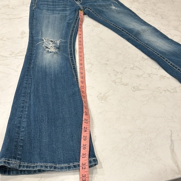 Miss Me Signature Boot Embellished Jeans Distressed Size 28 Women’s - Picture 14 of 16